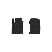 Коврики с экокожи в салон Land Cruiser Prado (150) 5 seats Restyling Toyota 2013-2023 4 поколение SUV EU EVAtech  ECO Экокожа черная c черной ниткой черный кант