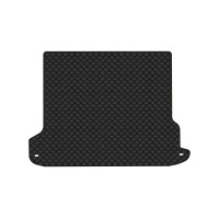 Коврик с экокожи в багажник Land Cruiser Prado (150) 5 seats Restyling Toyota 2013-2023 4 поколение SUV EU EVAtech  ECO Экокожа черная c черной ниткой черный кант