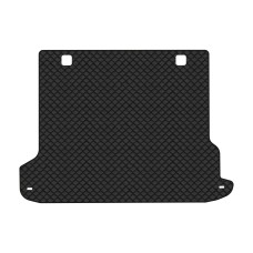 Коврик с экокожи в багажник Land Cruiser Prado (150) 5 seats Restyling Toyota 2013-2023 4 поколение SUV EU EVAtech  ECO Экокожа черная c черной ниткой черный кант