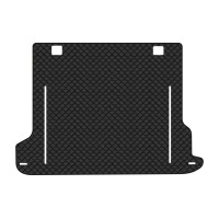 Коврик с экокожи в багажник Land Cruiser Prado (150) 5 seats Restyling Toyota 2013-2023 4 поколение SUV EU EVAtech  ECO Экокожа черная c черной ниткой черный кант