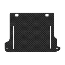 Коврик с экокожи в багажник Land Cruiser Prado (150) 5 seats Restyling Toyota 2013-2023 4 поколение SUV EU EVAtech  ECO Экокожа черная c черной ниткой черный кант