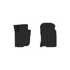 Коврики с экокожи в салон RAV4 (CA30W) Toyota 2005-2010 3 поколение SUV EU EVAtech  ECO Экокожа черная c черной ниткой черный кант