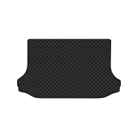 Коврик с экокожи в багажник RAV4 (CA30W) Toyota 2005-2010 3 поколение SUV EU EVAtech  ECO Экокожа черная c черной ниткой черный кант