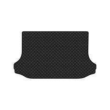 Коврик с экокожи в багажник RAV4 (CA30W) Toyota 2005-2010 3 поколение SUV EU EVAtech  ECO Экокожа черная c черной ниткой черный кант