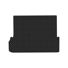 Коврик с экокожи в багажник Land Cruiser Prado (150) 7 seats Restyling Toyota 2013-2023 4 поколение SUV EU EVAtech  ECO Экокожа черная c черной ниткой черный кант