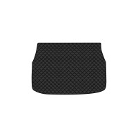 Коврик с экокожи в багажник C-HR Hybrid Restyling Toyota 2020-2023 1 поколение SUV EU EVAtech  ECO Экокожа черная c черной ниткой черный кант