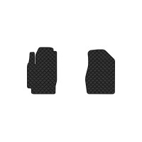 Коврики с экокожи в салон Camry (XV30) Toyota 2001-2006 5 поколение Sedan EU EVAtech  ECO Экокожа черная c черной ниткой черный кант