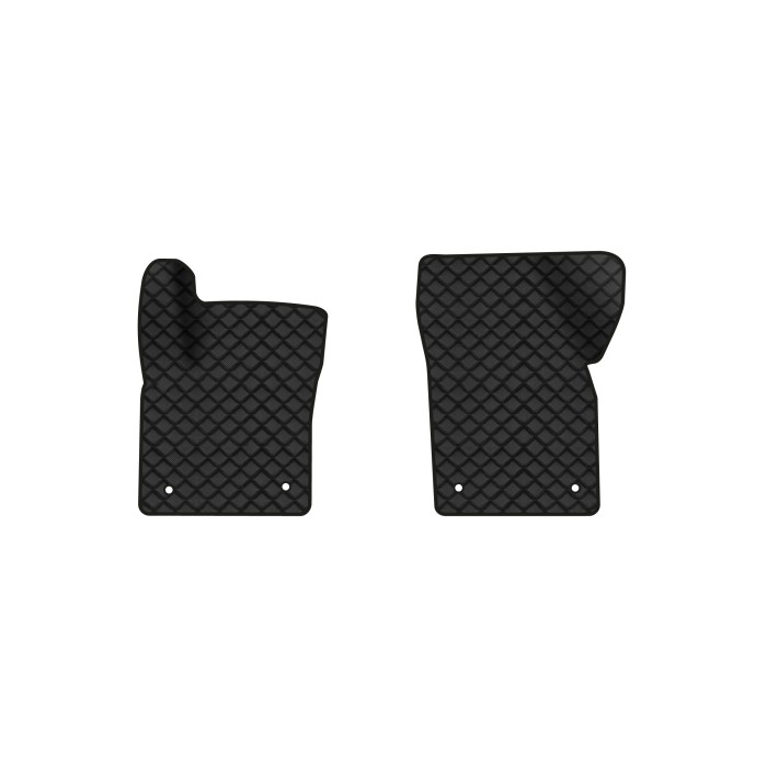 Коврики с экокожи в салон V50 Volvo 2004-2012 1 поколение Combi EU EVAtech  ECO Экокожа черная c черной ниткой черный кант