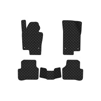 Коврики с экокожи в салон CC Restyling Volkswagen 2012 1 поколение Sedan USA EVAtech  ECO Экокожа черная c черной ниткой черный кант