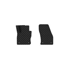 Коврики с экокожи в салон Tiguan Allspace 5 seats Volkswagen 2016-2020 1 поколение SUV USA EVAtech  ECO Экокожа черная c черной ниткой черный кант