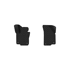 Коврики с экокожи в салон Passat NMS Volkswagen 2010-2015 1 поколение Sedan USA EVAtech  ECO Экокожа черная c черной ниткой черный кант