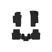 Коврики с экокожи в салон Passat NMS Volkswagen 2010-2015 1 поколение Sedan USA EVAtech  ECO Экокожа черная c черной ниткой черный кант