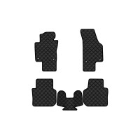 Коврики с экокожи в салон Passat NMS Volkswagen 2010-2015 1 поколение Sedan USA EVAtech  ECO Экокожа черная c черной ниткой черный кант