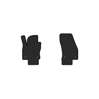 Коврики с экокожи в салон Tiguan Allspace 7 seats Volkswagen 2016-2020 1 поколение SUV USA EVAtech  ECO Экокожа черная c черной ниткой черный кант
