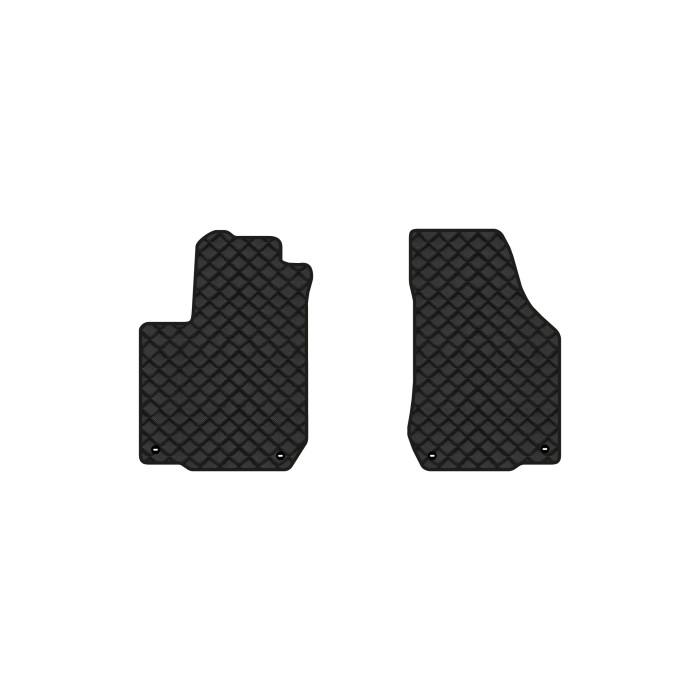 Коврики с экокожи в салон Golf (IV) Volkswagen 1997-2006 4 поколение Combi EU EVAtech  ECO Экокожа черная c черной ниткой черный кант