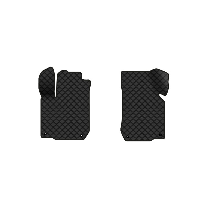 Коврики с экокожи в салон Golf (IV) 3-doors Volkswagen 1997-2006 4 поколение Htb EU EVAtech  ECO Экокожа черная c черной ниткой черный кант