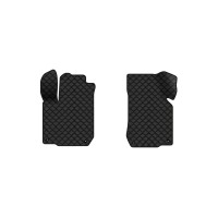 Коврики с экокожи в салон Golf (IV) 5-doors Volkswagen 1997-2006 4 поколение Htb EU EVAtech  ECO Экокожа черная c черной ниткой черный кант