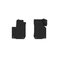 Коврики с экокожи в салон Golf (IV) 5-doors Volkswagen 1997-2006 4 поколение Htb EU EVAtech  ECO Экокожа черная c черной ниткой черный кант