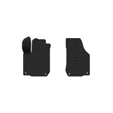 Коврики с экокожи в салон Golf (IV) 5-doors Volkswagen 1997-2006 4 поколение Htb EU EVAtech  ECO Экокожа черная c черной ниткой черный кант