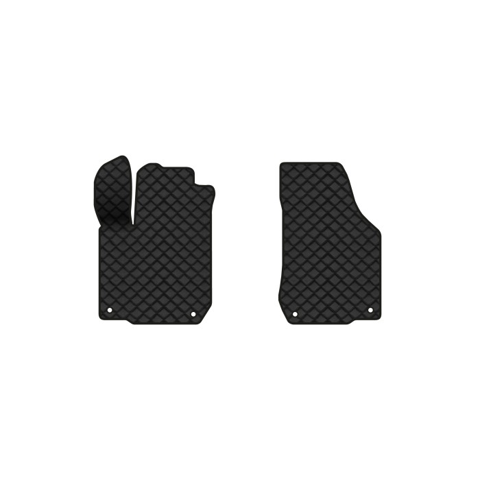 Коврики с экокожи в салон Golf (IV) 5-doors Volkswagen 1997-2006 4 поколение Htb EU EVAtech  ECO Экокожа черная c черной ниткой черный кант