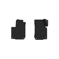 Коврики с экокожи в салон Golf (IV) 3-doors Volkswagen 1997-2006 4 поколение Htb EU EVAtech  ECO Экокожа черная c черной ниткой черный кант