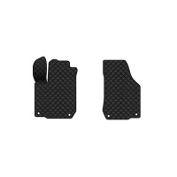 Коврики с экокожи в салон Golf (IV) 3-doors Volkswagen 1997-2006 4 поколение Htb EU EVAtech  ECO Экокожа черная c черной ниткой черный кант