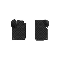 Коврики с экокожи в салон Golf (IV) Volkswagen 1997-2006 4 поколение Combi EU EVAtech  ECO Экокожа черная c черной ниткой черный кант