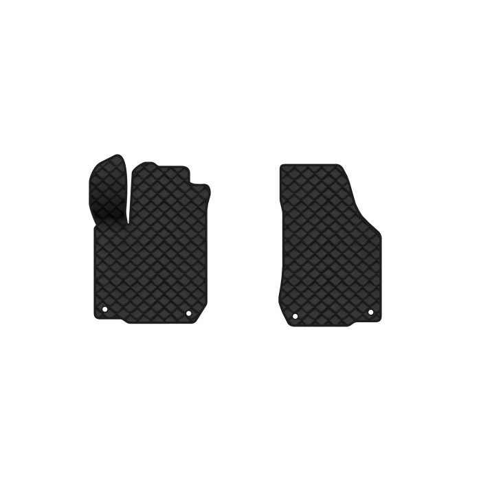 Коврики с экокожи в салон Golf (IV) Volkswagen 1997-2006 4 поколение Combi EU EVAtech  ECO Экокожа черная c черной ниткой черный кант