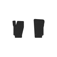 Коврики с экокожи в салон Polo (V) Volkswagen 2009-2017 5 поколение Sedan EU EVAtech  ECO Экокожа черная c черной ниткой черный кант