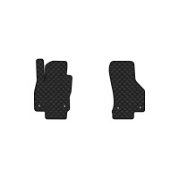 Коврики с экокожи в салон Passat (B8) Volkswagen 2014-2023 8 поколение Combi EU EVAtech  ECO Экокожа черная c черной ниткой черный кант