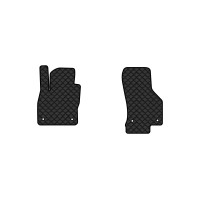Коврики с экокожи в салон Passat (B8) Volkswagen 2014-2023 8 поколение Combi EU EVAtech  ECO Экокожа черная c черной ниткой черный кант
