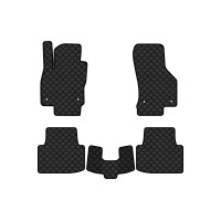 Коврики с экокожи в салон Passat (B8) Volkswagen 2014-2023 8 поколение Combi EU EVAtech  ECO Экокожа черная c черной ниткой черный кант