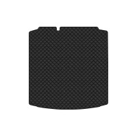 Коврик с экокожи в багажник Jetta (VI) AT Volkswagen 2010-2018 6 поколение Sedan EU EVAtech  ECO Экокожа черная c черной ниткой черный кант