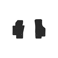 Коврики с экокожи в салон Passat (B6) (with armrest) Volkswagen 2005-2010 6 поколение Combi EU EVAtech  ECO Экокожа черная c черной ниткой черный кант