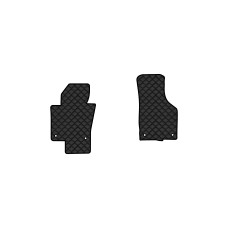 Коврики с экокожи в салон Passat (B6) (with armrest) Volkswagen 2005-2010 6 поколение Combi EU EVAtech  ECO Экокожа черная c черной ниткой черный кант