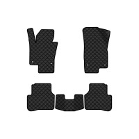 Коврики с экокожи в салон Passat (B6) (with armrest) Volkswagen 2005-2010 6 поколение Combi EU EVAtech  ECO Экокожа черная c черной ниткой черный кант