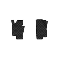 Коврики с экокожи в салон Passat (B6) (with armrest) Volkswagen 2005-2010 6 поколение Sedan EU EVAtech  ECO Экокожа черная c черной ниткой черный кант