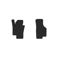 Коврики с экокожи в салон Passat (B6) (with armrest) Volkswagen 2005-2010 6 поколение Sedan EU EVAtech  ECO Экокожа черная c черной ниткой черный кант