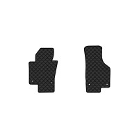 Коврики с экокожи в салон Passat (B6) (with armrest) Volkswagen 2005-2010 6 поколение Sedan EU EVAtech  ECO Экокожа черная c черной ниткой черный кант