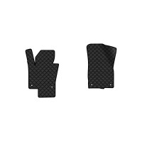 Коврики с экокожи в салон Passat (B6) (with armrest) Volkswagen 2005-2010 6 поколение Sedan EU EVAtech  ECO Экокожа черная c черной ниткой черный кант