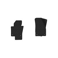Коврики с экокожи в салон Passat (B6) (with armrest) Volkswagen 2005-2010 6 поколение Sedan EU EVAtech  ECO Экокожа черная c черной ниткой черный кант