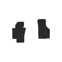 Коврики с экокожи в салон Passat (B6) (with armrest) Volkswagen 2005-2010 6 поколение Sedan EU EVAtech  ECO Экокожа черная c черной ниткой черный кант