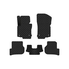Коврики с экокожи в салон Golf (V) AT Volkswagen 2003-2009 5 поколение Combi EU EVAtech  ECO Экокожа черная c черной ниткой черный кант