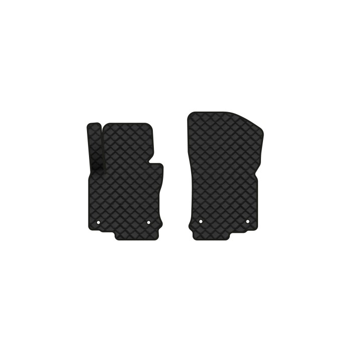 Коврики с экокожи в салон Golf (V) AT 5-doors Volkswagen 2003-2009 5 поколение Htb EU EVAtech  ECO Экокожа черная c черной ниткой черный кант