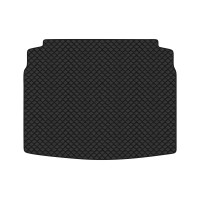 Коврик с экокожи в багажник Golf (VI) MT Volkswagen 2009-2012 6 поколение Htb EU EVAtech  ECO Экокожа черная c черной ниткой черный кант