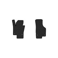 Коврики с экокожи в салон Passat (B6) (with armrest) Volkswagen 2005-2010 6 поколение Combi EU EVAtech  ECO Экокожа черная c черной ниткой черный кант