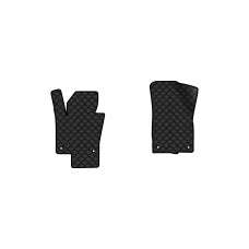Коврики с экокожи в салон Passat (B6) (with armrest) Volkswagen 2005-2010 6 поколение Combi EU EVAtech  ECO Экокожа черная c черной ниткой черный кант