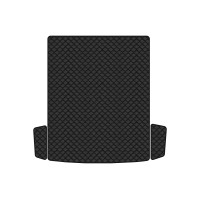 Коврик с экокожи в багажник Passat (B6) (with armrest) Volkswagen 2005-2010 6 поколение Combi EU EVAtech  ECO Экокожа черная c черной ниткой черный кант