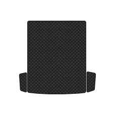 Коврик с экокожи в багажник Passat (B6) (with armrest) Volkswagen 2005-2010 6 поколение Combi EU EVAtech  ECO Экокожа черная c черной ниткой черный кант