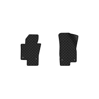 Коврики с экокожи в салон Passat (B6) (with armrest) Volkswagen 2005-2010 6 поколение Sedan EU EVAtech  ECO Экокожа черная c черной ниткой черный кант